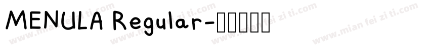 MENULA Regular字体转换